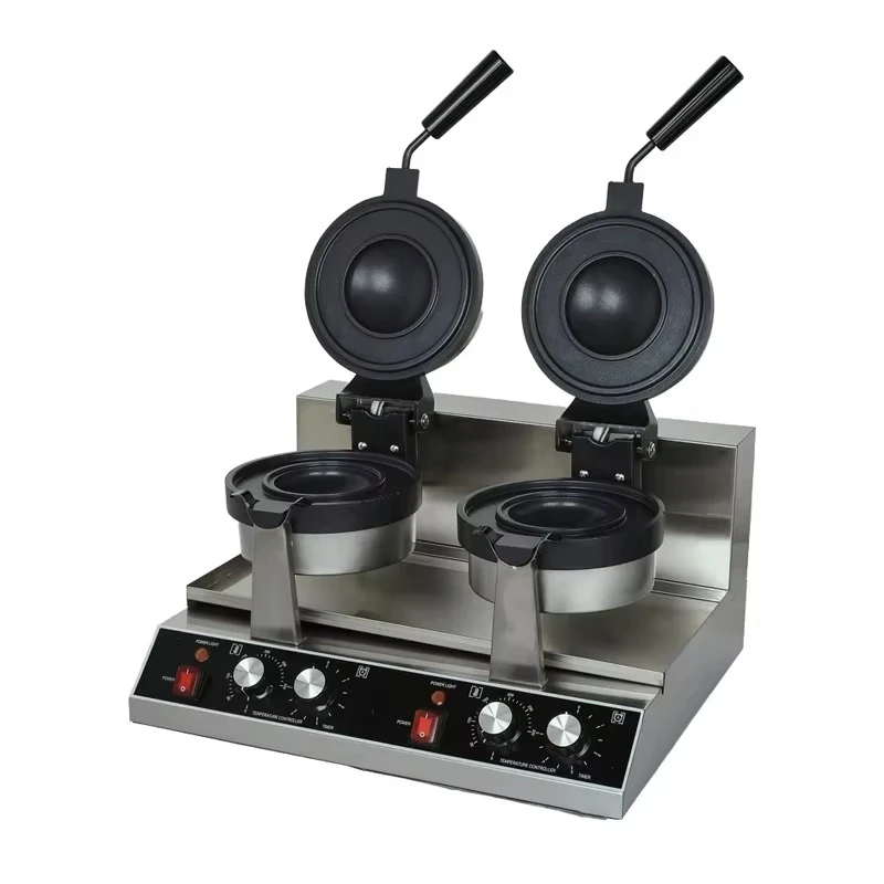 220V double head UFO stainless steel burger waffle donut machine 2.6kW easy to operate, suitable for snack food processing