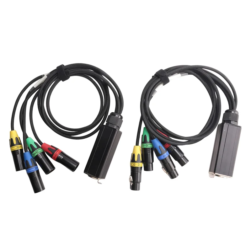 A40Z-1 Pair XLR 4-Channel 3-Pin Multi Network Stage And Studio Connection, XLR Male And Female Cable Stage Audio RJ45