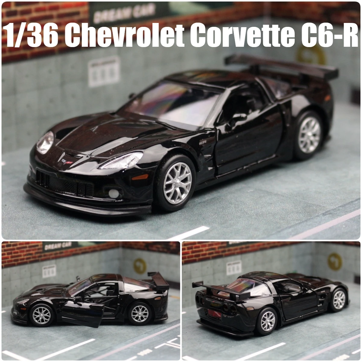 1/36 Chevrolet Corvette C6-R Toy Car Model RMZ CiTY Diecast Racing