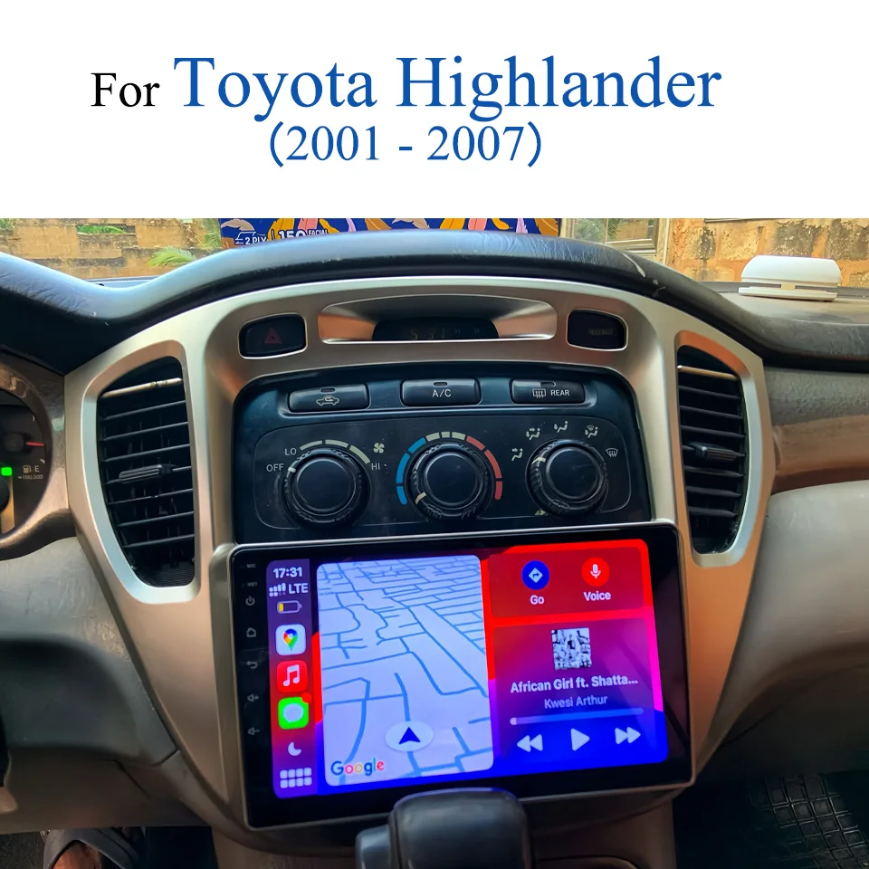 

Android 14 Car Radio Multimedia Player For Toyota Highlander 2001 2002 2003 2004 2005 2006 2007 Navigation GPS DVD Cassette DSP
