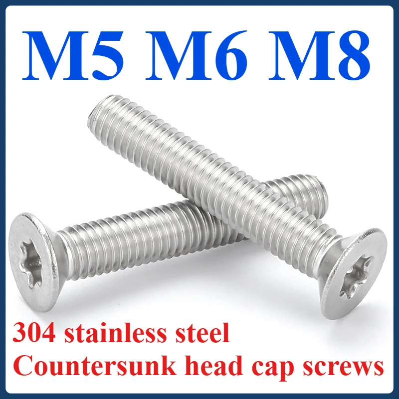 

M5 M6 M8 304 stainless steel Countersunk head cap screws