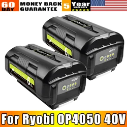 Bateria Li-ion para Ryobi, 40V, 6000mAh, OP4040, OP4026, OP4030, OP4050, OP4060A, OP40201, Coleção OP40301, Ferramentas elétricas sem fio