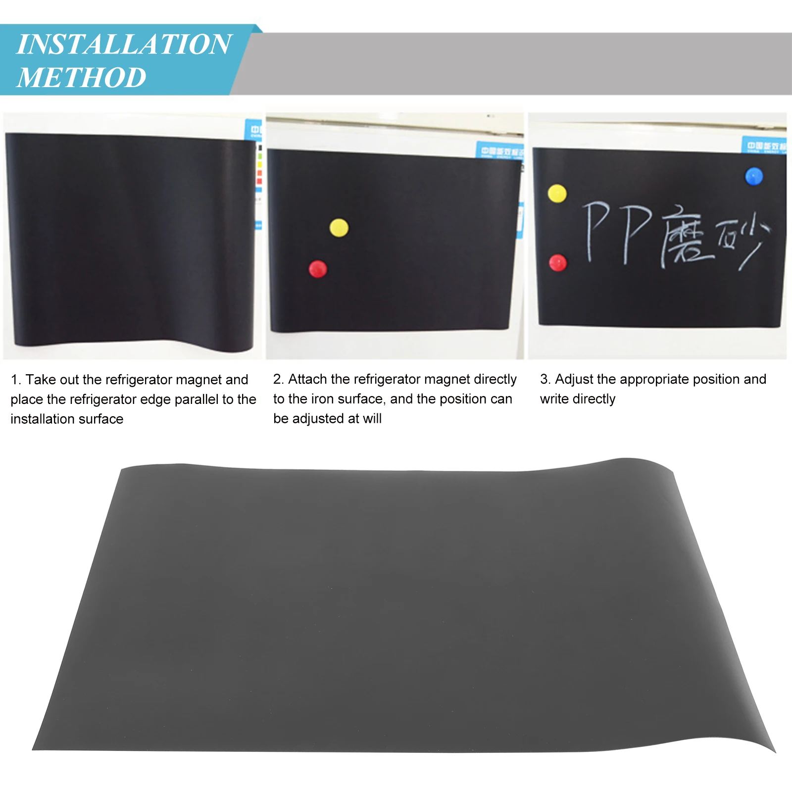 A3 Magnetic Blackboard Sticker Writing Note Refrigerator Fridge Message Board Memo Dry Erase Presentation Supplies Blackboard