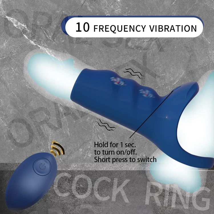 Men Vibrating Cock Ring Sex Toys Cock Ring