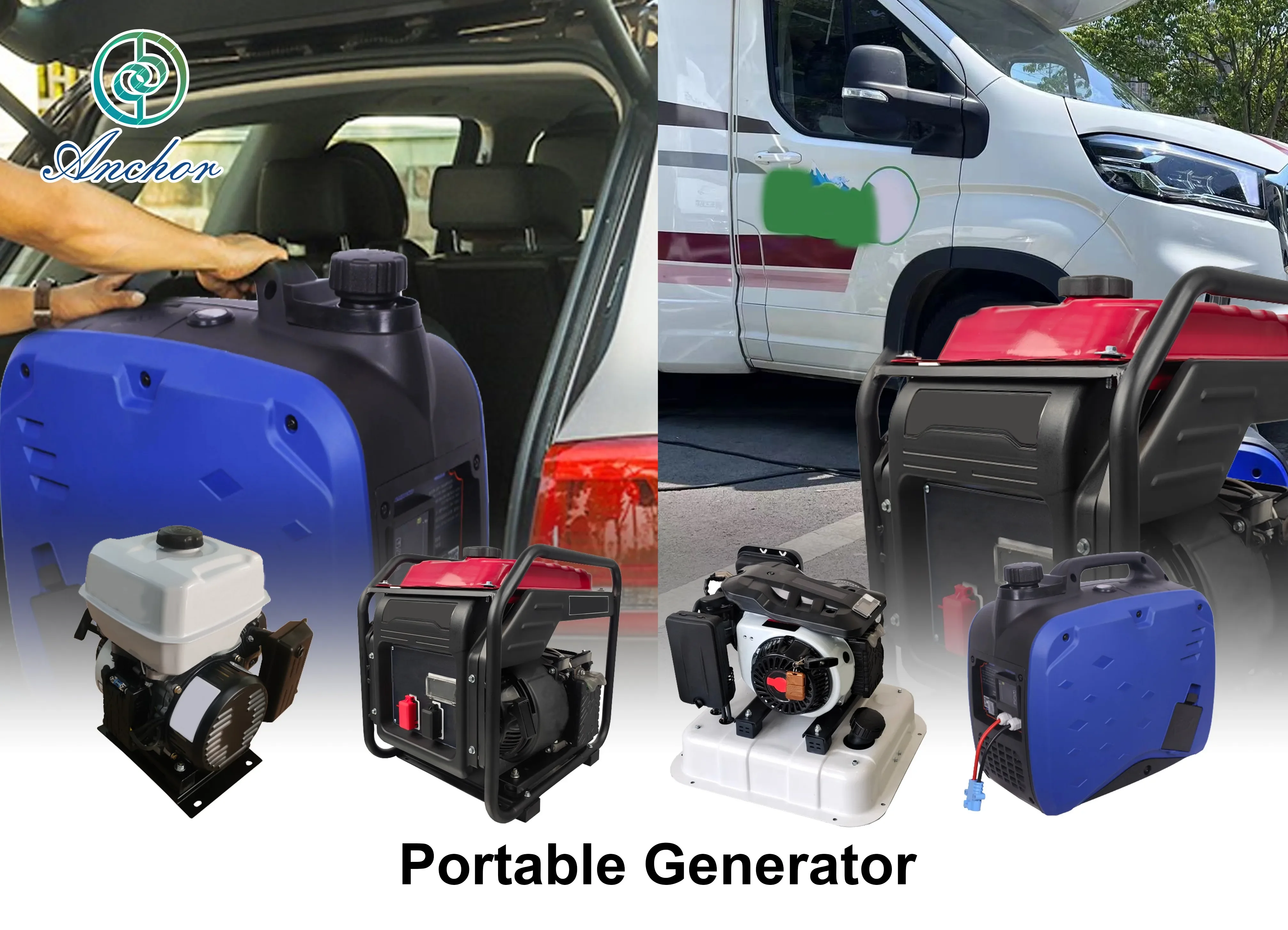 Factory Price AC 120-240V 2.5KW Silent Frequency Conversion Alternator 6L Electric Generator Portable Gasoline Petrol Generator