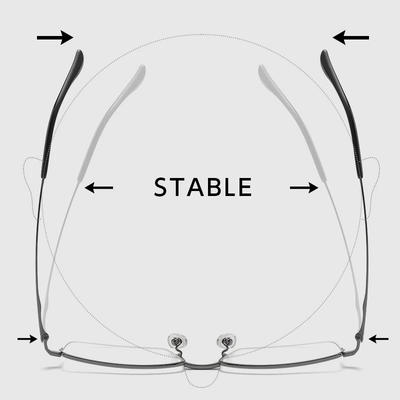 SANGCOO-Lunettes à monture en titane pour hommes, HJ82218T, lunettes d'ordinateur, demi-monture, lentille de soutien pour contrevenants