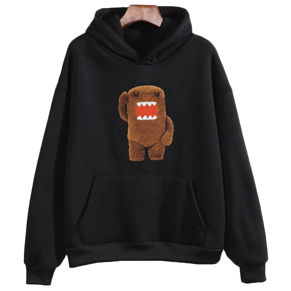 Anime Character Domo Kun Print Hoodies Cute/kawaii Graphic Clothes Unisex Casual Sweatshirt Brand Fashion Fall Pullovers Tops