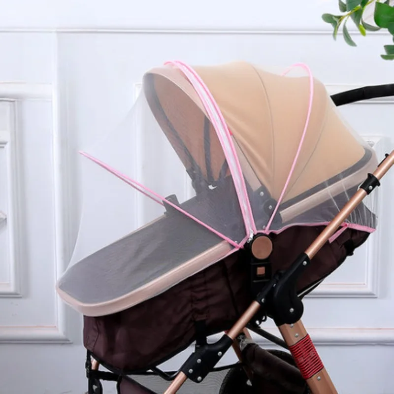 Summer Baby Stroller Mosquito Net Full-cover Universal Encrypted Portable Installation-free Foldable Stroller Mosquito Net