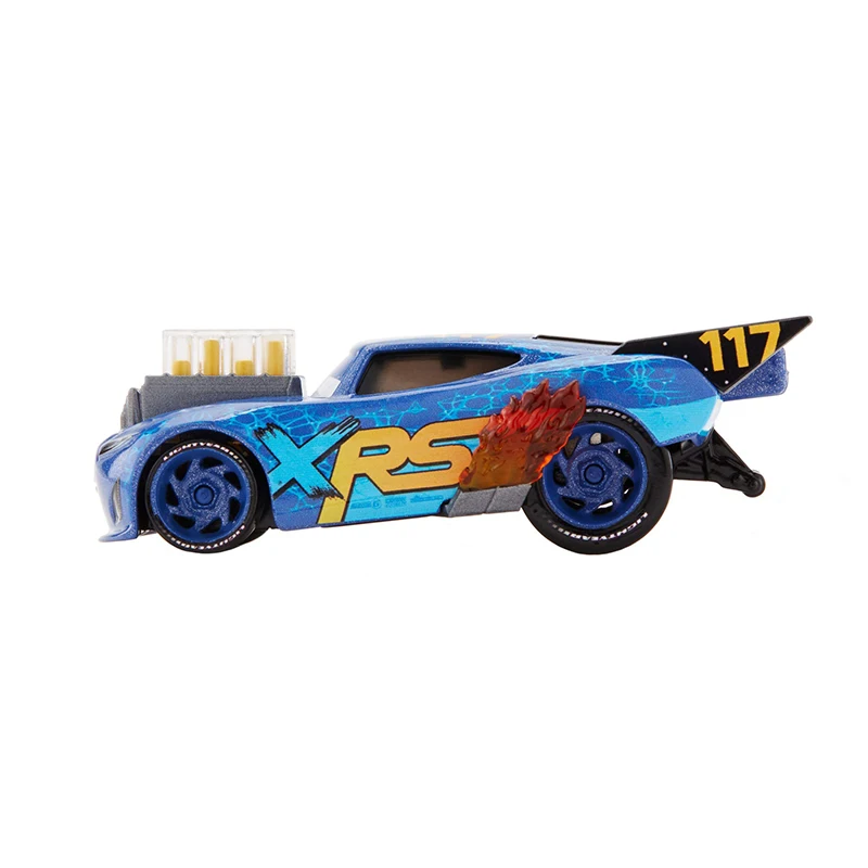 Disney Cars arabalar XRS sürükle yarış single serisi yıldırım Mcqueen Curz 1 1: 55 ölçekli Die-Cast araç Metal oyuncak çocuklar için