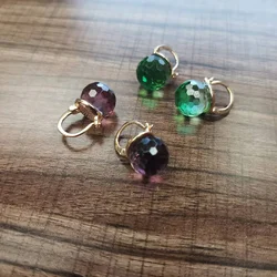 Orecchini a sfera di cristallo verde moda classica di alta qualità alla moda personalizzata Versatile fascino delle donne regalo Versatile