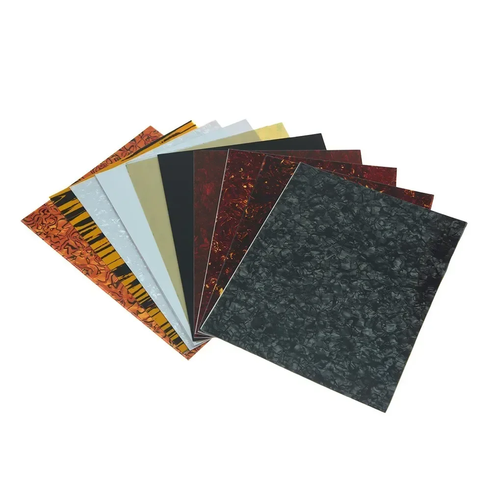 1Pcs 25x20cm Acoustic Guitar Pickguard Self Adhesive Blank Sheet Material Multi Colors Bass Pickguard Scratch Plate Accessories