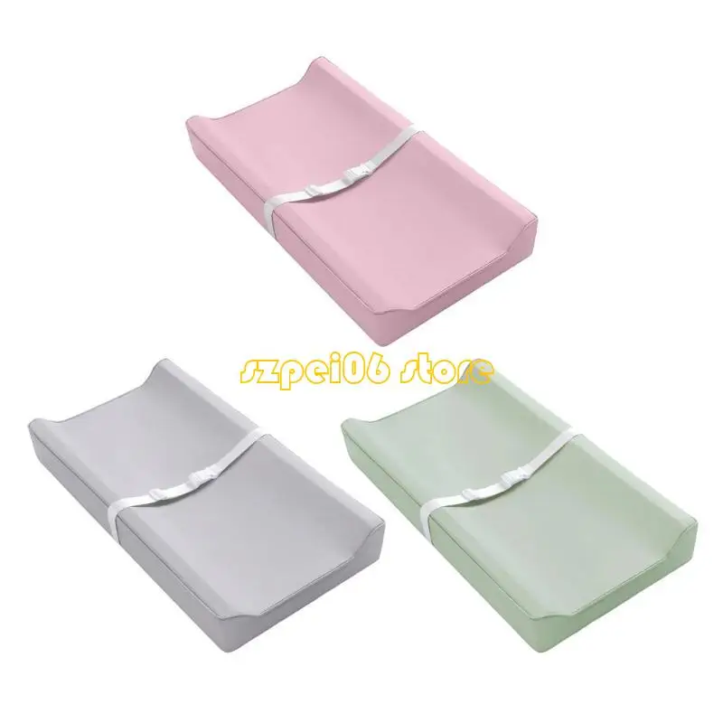 

45BF Подкладка для пеленания детских подгузников из искусственной кожи, водонепроницаемая, легко чистится для комода