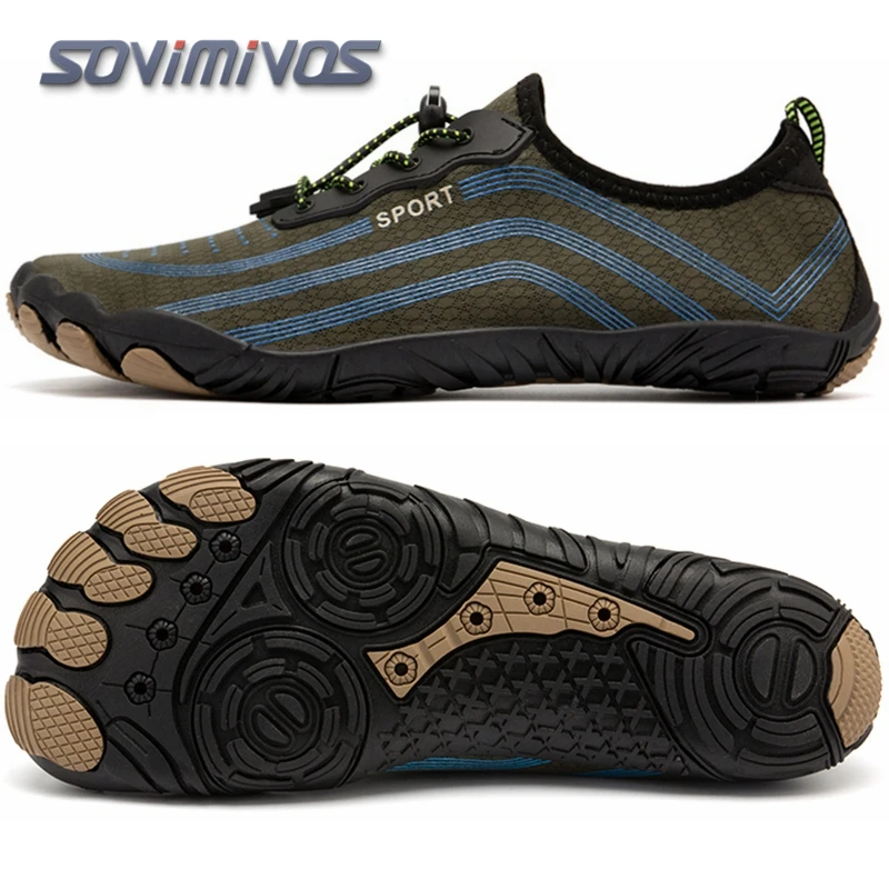 SOVIMIVOS Unisex Beach Water Shoes Quick-Drying Swimming Aqua Shoes Seaside Slippers Surf Upstream Light Sports Water Sneakers