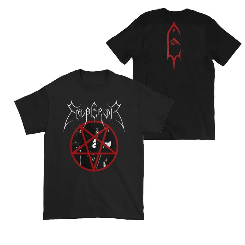 Sommer 1991 Emperor - Dark Style Norwegian Black Metal Rock American Retro Herren-Kurzarm-T-Shirt