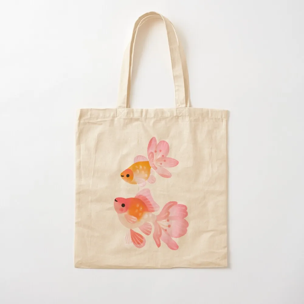 Cherry blossom goldfish 1 Tote Bag shopper bag woman custom canvas bag Canvas Tote