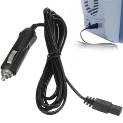 Câble d'alimentation à 2 broches, 2m, 12/24V, cordon de chargeur pour glacière de voiture, Mini réfrigérateur de voiture, allume-cigare