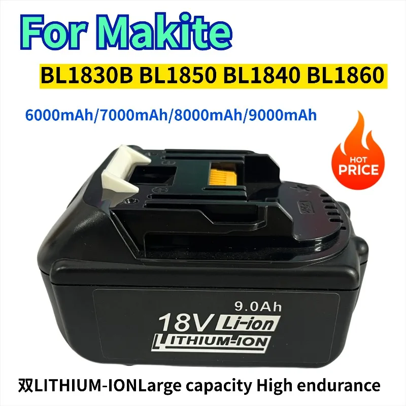 

18V 6000mAh-9000mAh for Makita power tools battery rechargeable lithium-ion battery pack BL1860BL1830 LXT400 BL1850