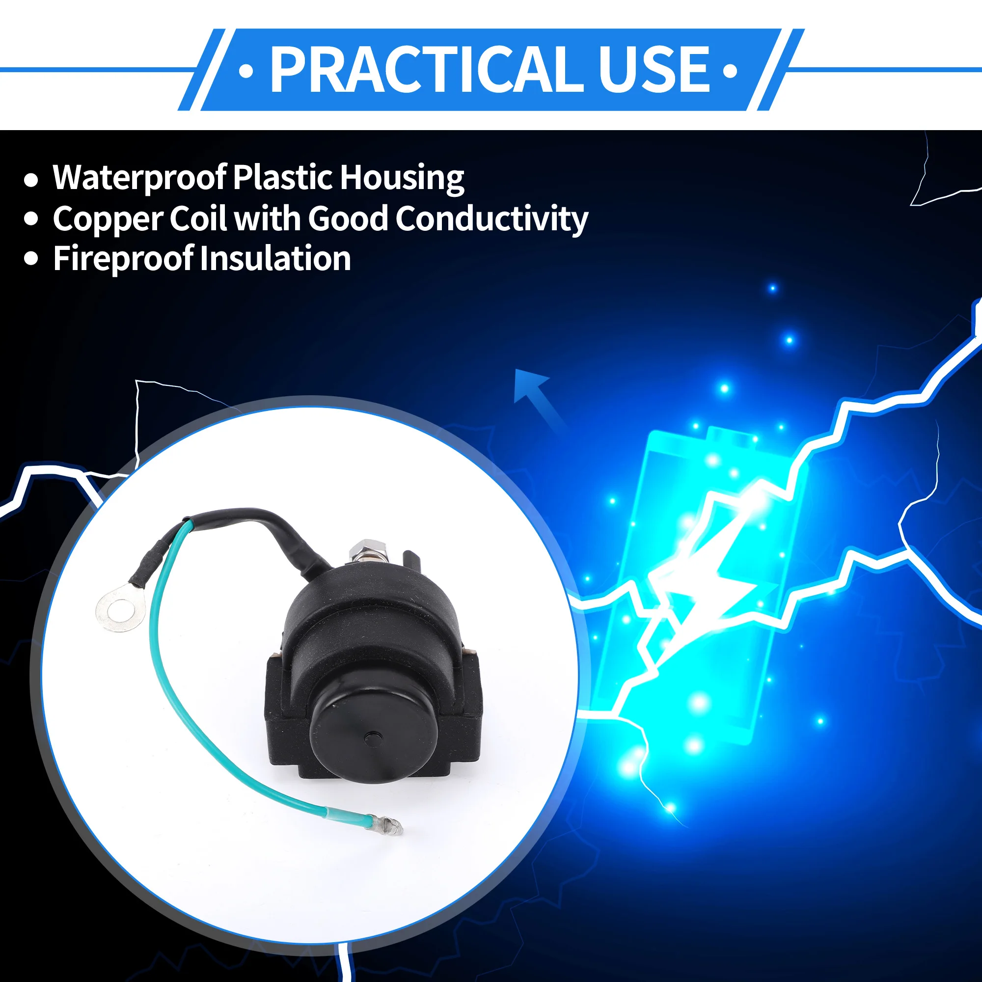 UXCELL مركبة بحرية قوة تقليم إمالة التتابع لسوزوكي 35-150hp 88-01 12 فولت 5A 4 محطة