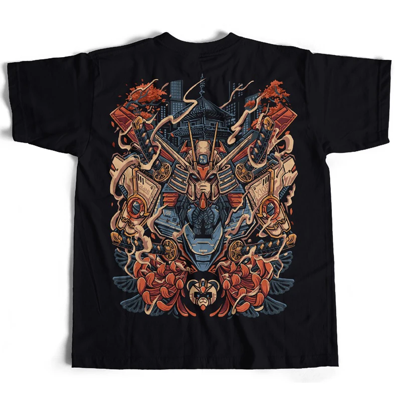 

2025 New Mobile Warrior Gundam SEED Short-sleeved T-shirt Creative Japanese Manga Surrounding Clothes Pure Cotton Men and Women