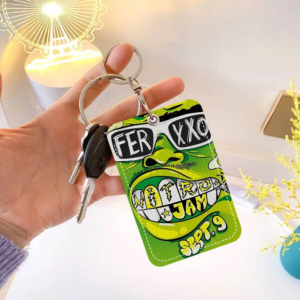 Ferxxo Feid 1 قطعة INS حامل بطاقة الحرم الجامعي للطلاب الكرتونية الإبداعية لبطاقة الوجبات، بطاقة الحافلة، بطاقة العمل، إلخ #4