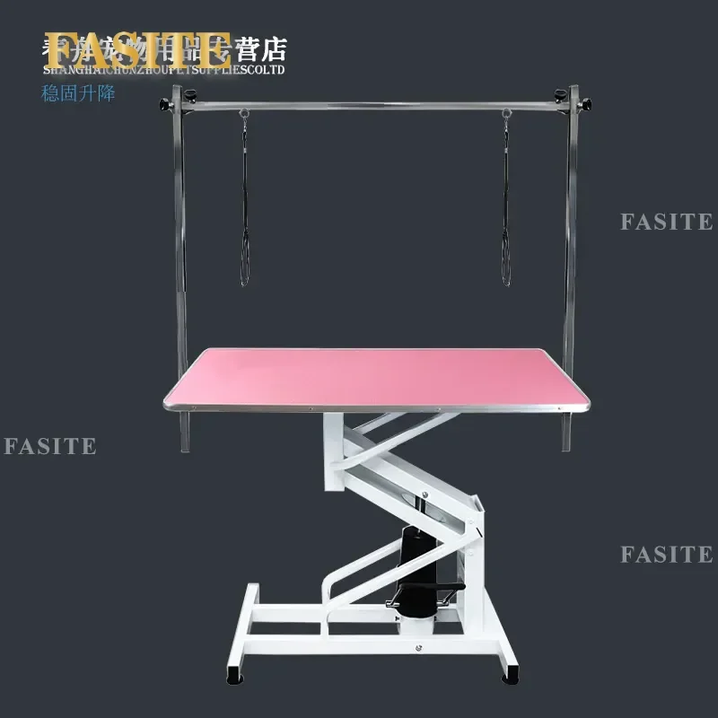 For Hydraulic Lift Grooming Table Large Size Adjustable Height Pet Beauty Station Non-Slip Surface Stable