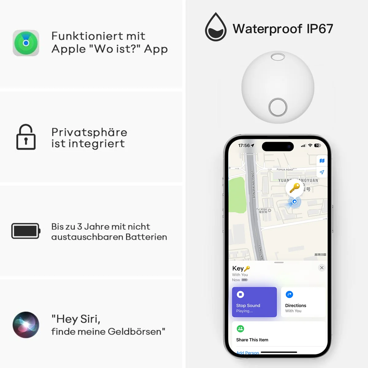 2 قطعة OEM GPS Tracker Tuya Smart Life Location Finder Tracking لنظام Android IOSTracker #3