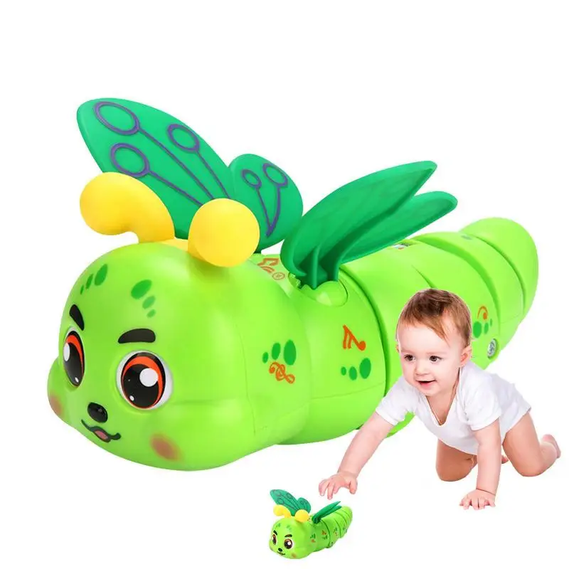 Electric Caterpillar Musical Caterpillar Toy Electric Animal Dancing Caterpillar Plays Saxophone Preschool Early Education Toys