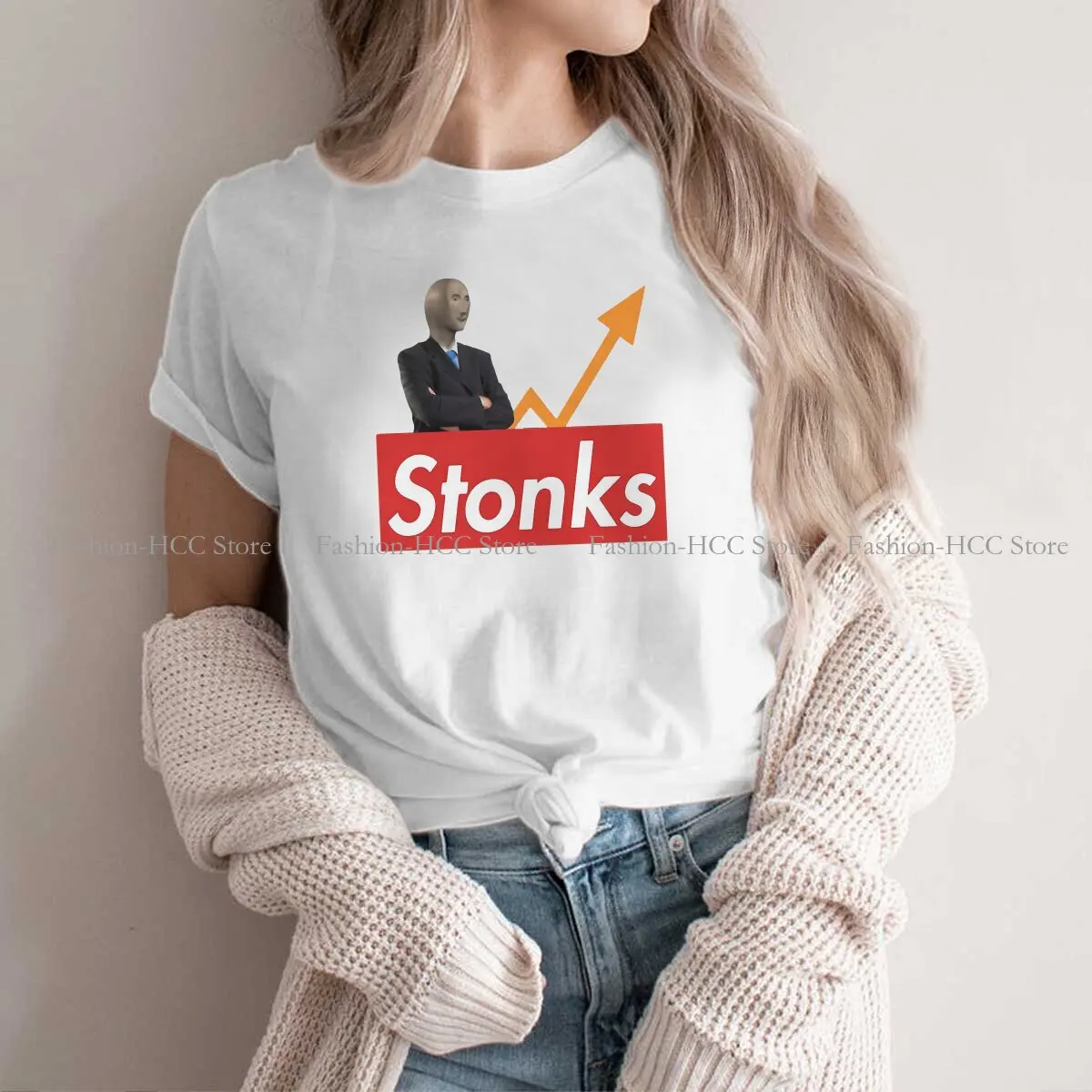 Stonks Special Polyester TShirt Wallstreetbets GameStop Stonks Comfortable New Design Gift Idea T Shirt Short Sleeve