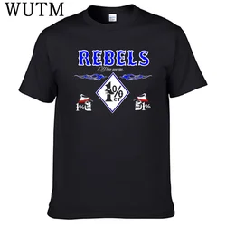 Motorcycles Club Rebels Mc T shirt 100% Cotton Men T-Shirt Top Sales N03