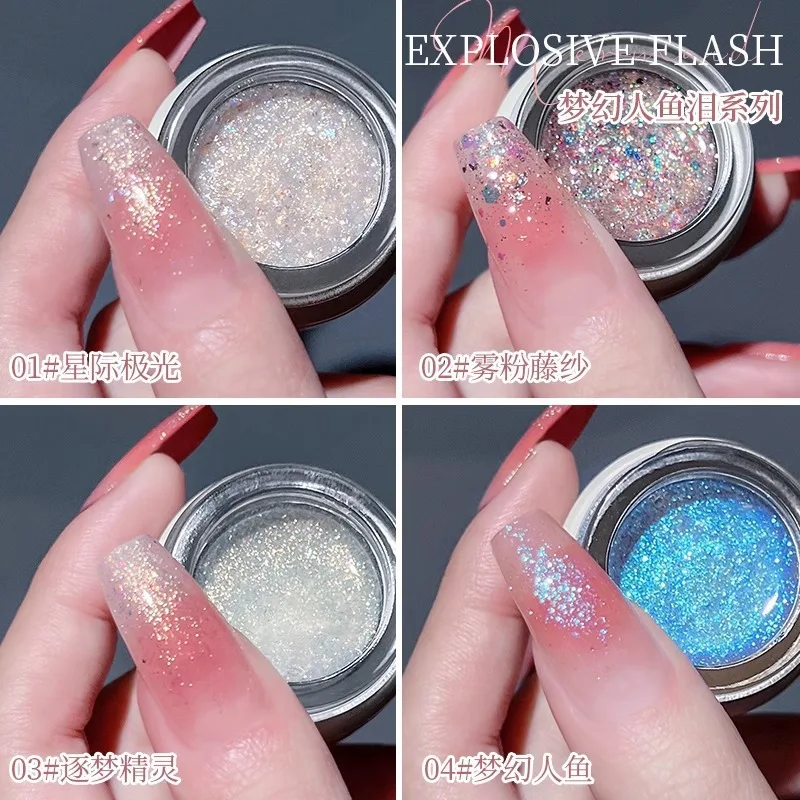 

8G Sparkle Dreamy Mermaid Tears Colorful Opal Brocade Sequins Gel UV Nail Art Polish Manicure Glitter Flash Varnish