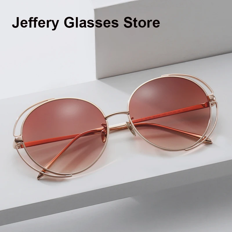 

2023 Luxury Women Sunglasses Cat Eye Designer Colorful Sweet Sun Glasses Eyeglasses Car Driving UV Protect Korea Fashion