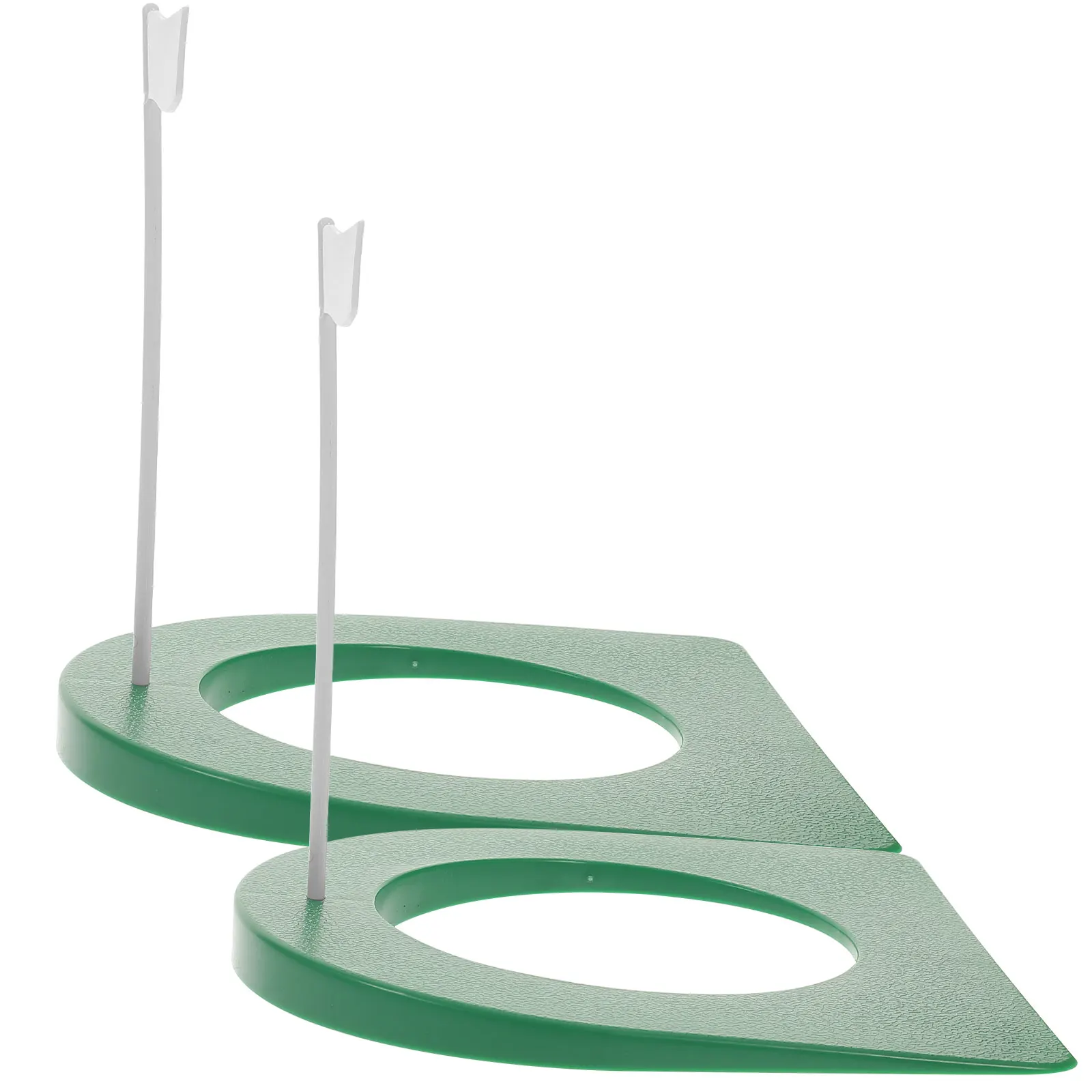 

2pcs Mini Golf Practice Cup Green Indoor Putting Hole Putter Plate Simulates Training Aids Lightweight Portable Removable Ring