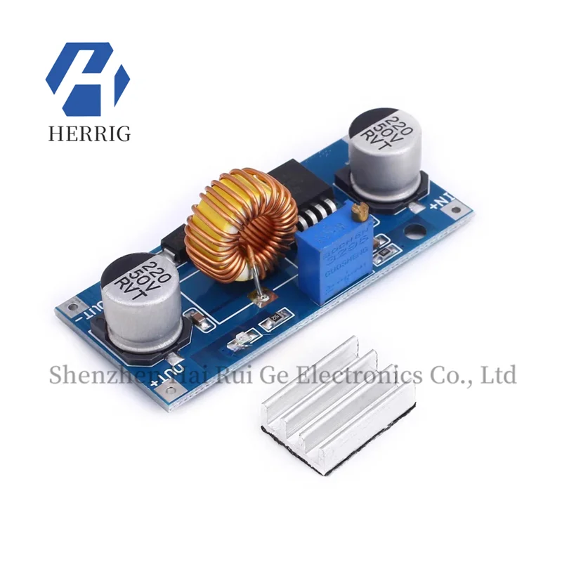 

DC-DC XL4015 Adjustable Buck Module 4~38V High Power 96% High Efficiency Low Ripple 5A