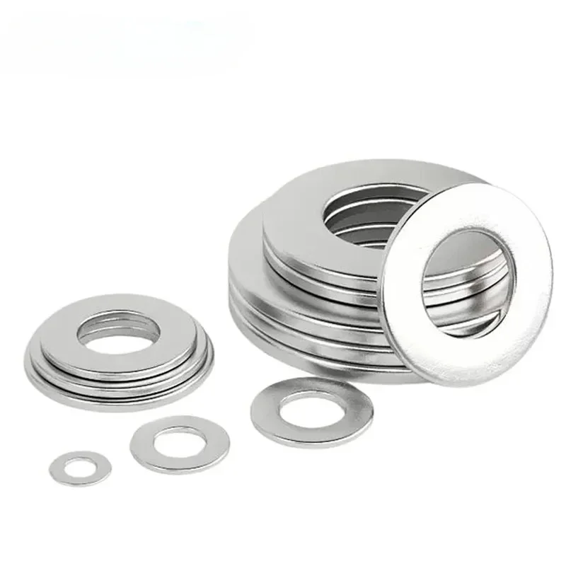 M1.6 M2 M2.5 M3 M4 M5 M6 M8 M10 M12 M14 M16 M18 M20 M22 304 Stainless Steel Sealing Flat Washer Metal Plain Gaskets Meson Shim