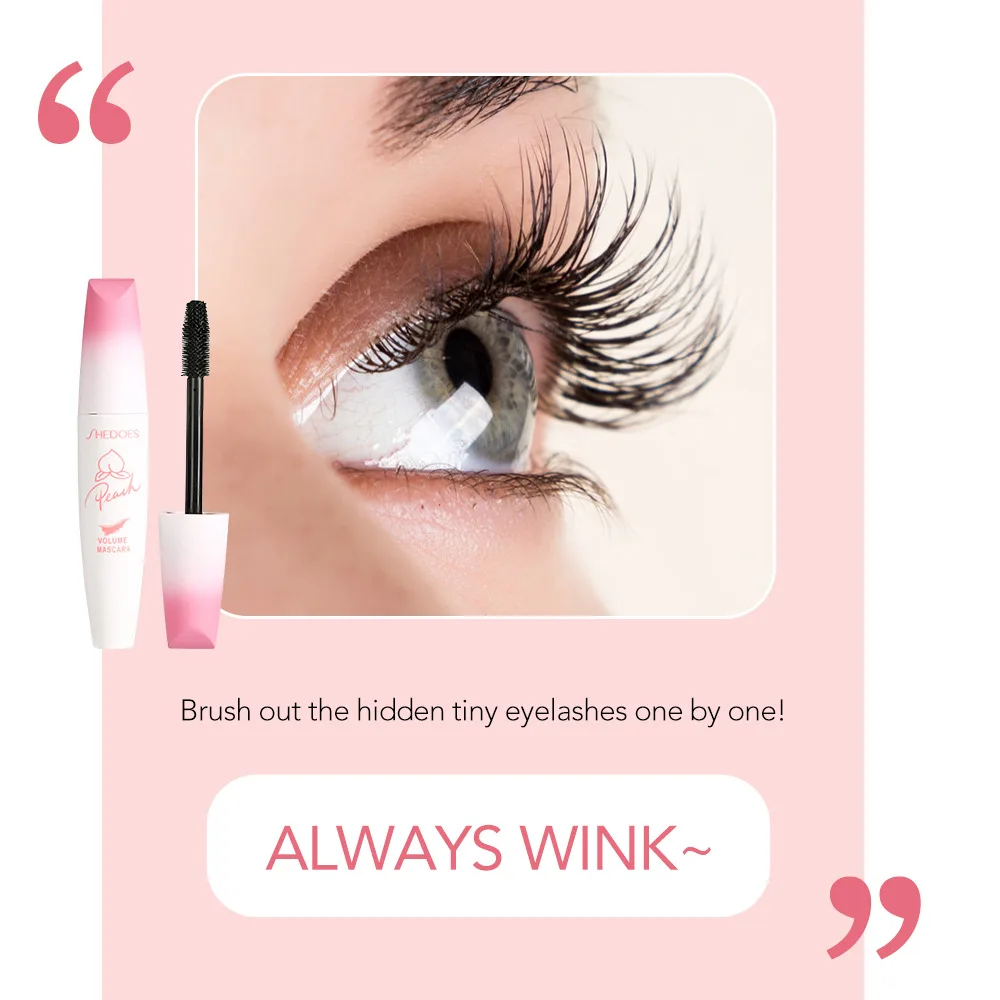 New Big Volume Mascara Natural Curly Slender Dense Eyelash Waterproof Quick Drying Long Lasting Professional Black Mascara 10ml