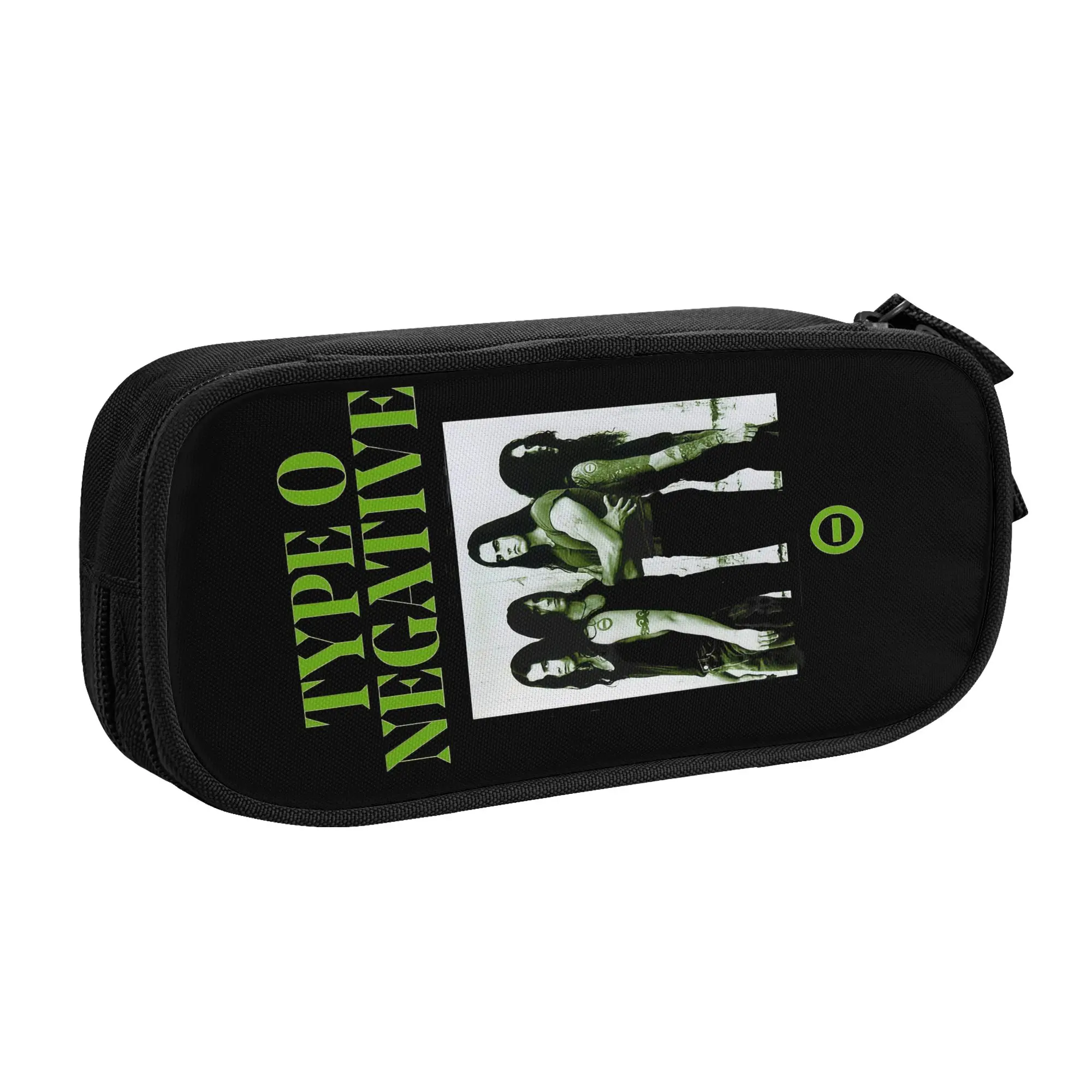 

Gothic Metal Band Type O Negative Pencil Case for Girl Boy Large Storage Pen Bag Box School Supplies
