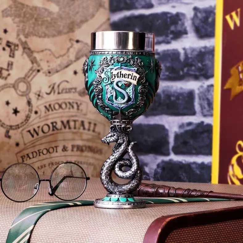 Harry Potter Goblet Hogwarrts 3D Stereoscopic Carving Magic School Coffee Tea Cups Goblet Decoration Model Collection Gift Kid