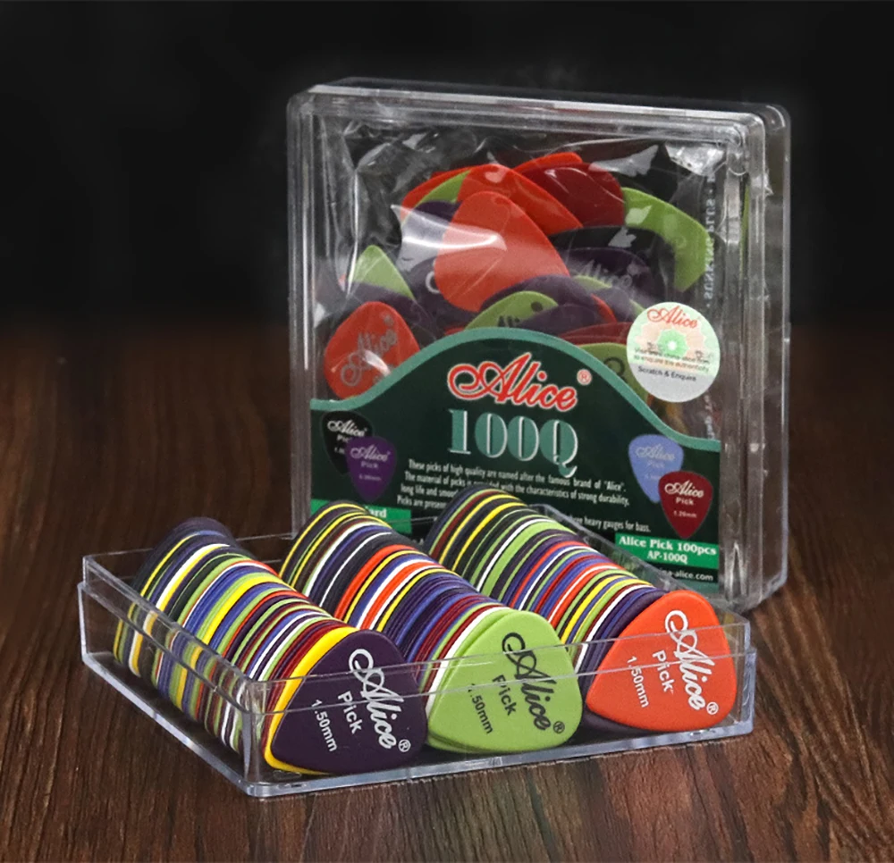 50 قطع الغيتار يختار سمك 0.58/0.71/0.81/0.96/1.2/1.5 مللي متر ABS قسط للجيتار الكهربائي الصوتي باس القيثارة Plectrums