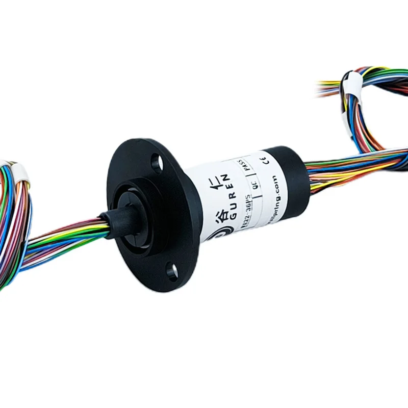 OD 22mm 36-way 2A micro slip ring 360 degree rotating collector ring cap-shaped slip ring