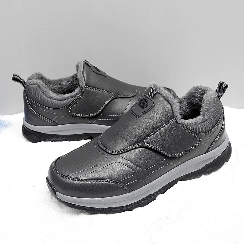 

Classic Winter Waterproof Men's Thick Plush Warm Men's Low Top Shoes Work Boot New Large Outdoor Warm Boot Casual and Minimalist