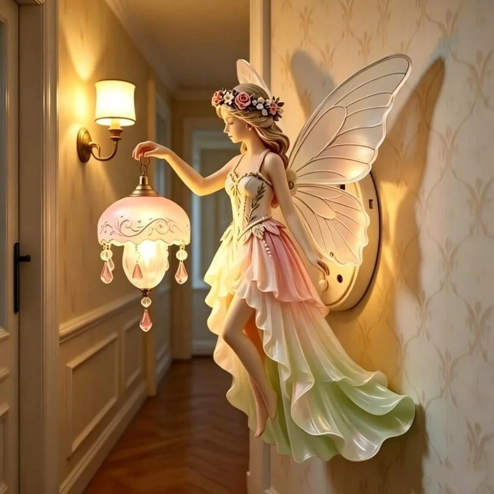 Nordic Style Vintage Wall Lamp Dreamy Battery-powered Fairy Wall Lamp Mini Lamp Romantic Led Wall Light Living Room
