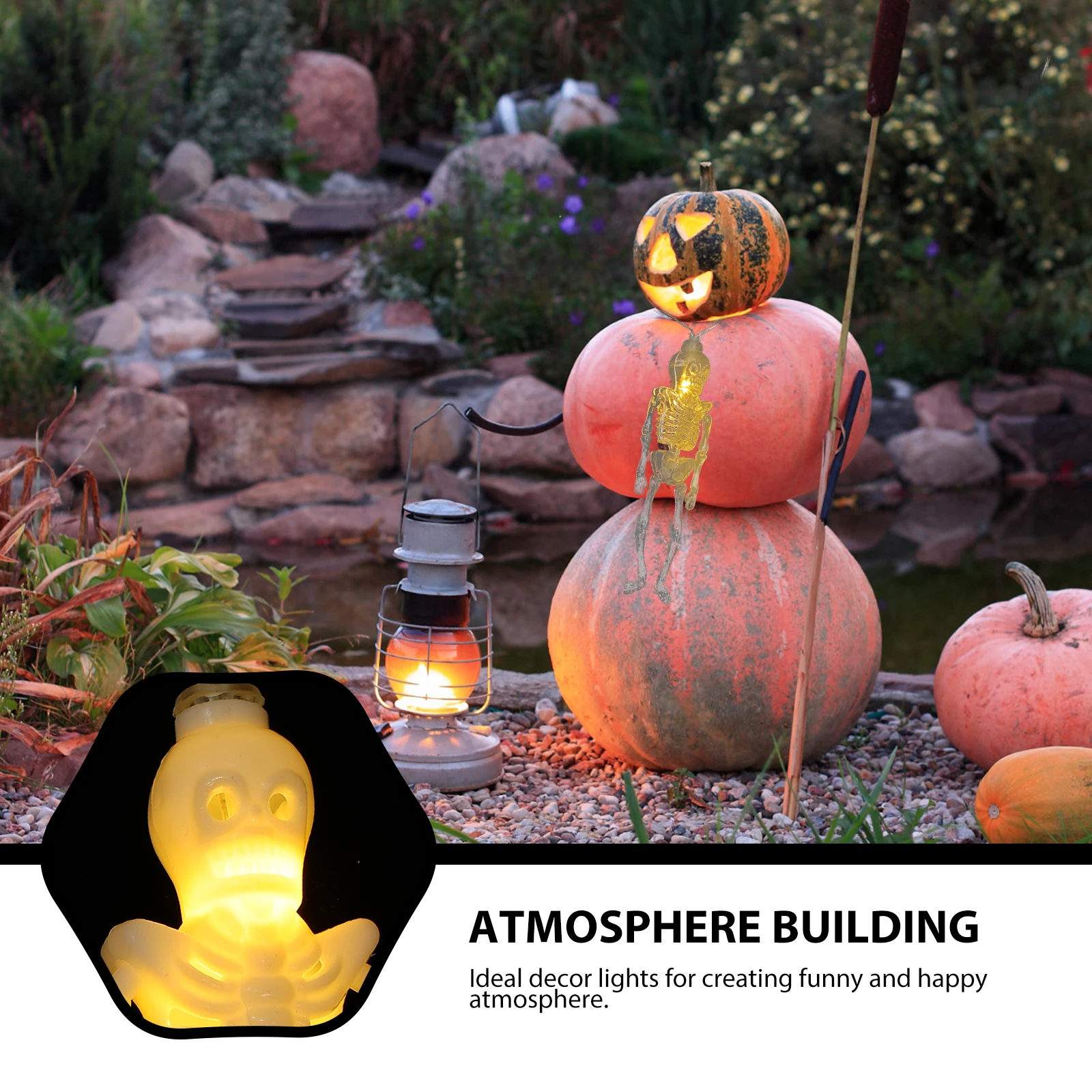 

Halloween String Lights Shape LED Decorative Lamp Plastic Indoor Outdoor Party KTV Bar Shop Window Lighting Festive