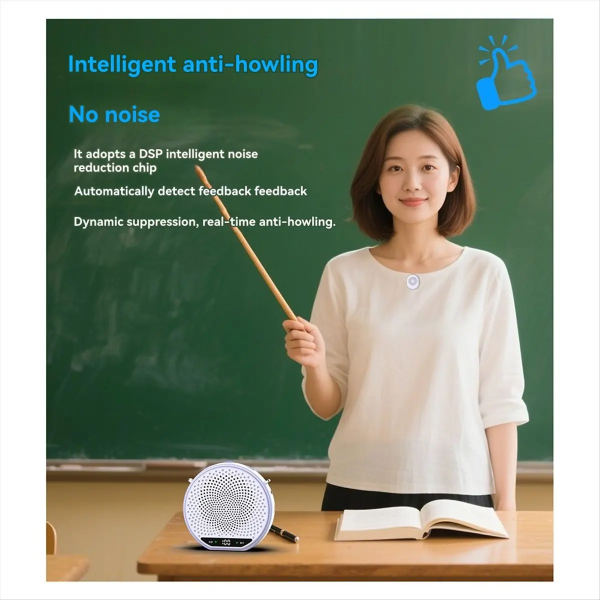 

*ONE DAY Беспроводной динамик Little Bee с магнитной кнопкой, руководство для учителя, торговый центр, громкий петличный динамик, 2,4G, Bluetooth, черный