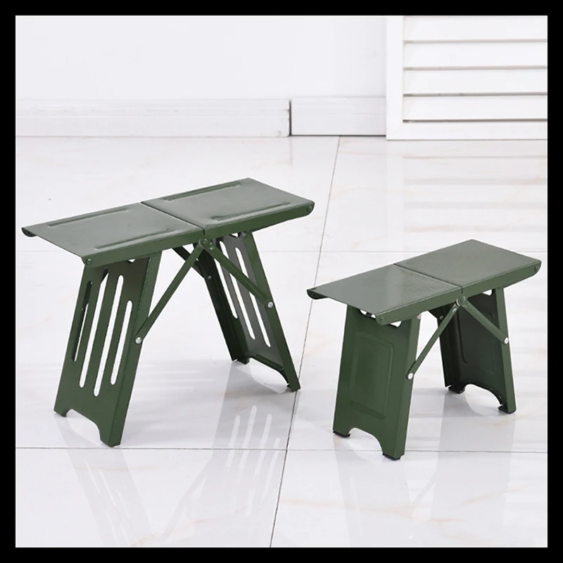 Steel Portable Folding Camping Stool Chair For Outdoor Fishing Hiking Backpacking- Small: 29x13x20cm, Large: 35x16x27cm 캠핑의자