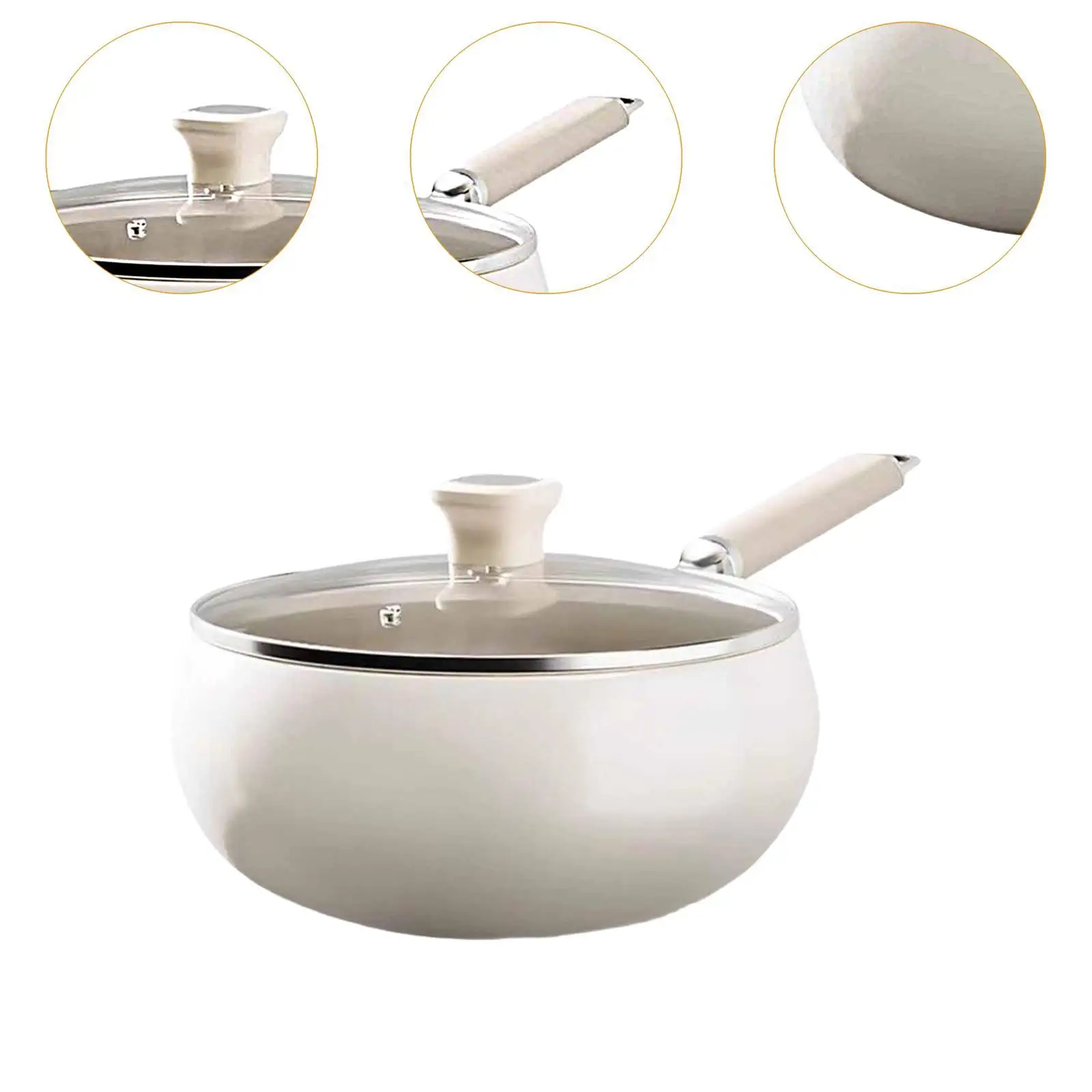 مقلاة غير لاصقة سهلة التنظيف، أواني طهي هدية لحساء الخضروات الإفطار #4