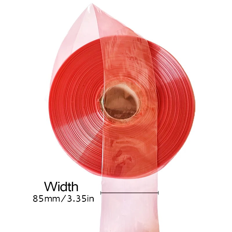85mmx1-5M Red Plastic Sausage Casing PE Meat Ham Maker Tools For Meat Grinder Machine Salami Burger BBQ Party Kitchen Tools