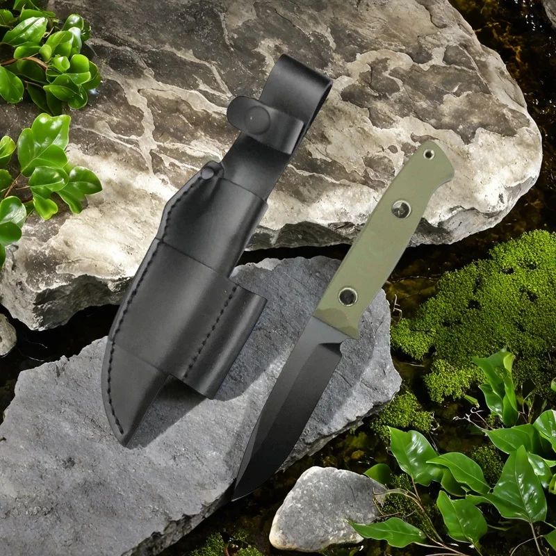 BM Bushcrafter couteau droit lame D2 manche G10 haute dureté couteaux de survie de chasse tactique outils EDC de poche