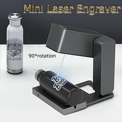 Collapsible Mini Fiber Laser Marking Machine Auto Focus 5W/10W for Metal Ring Bottle Plastic Leather Diy