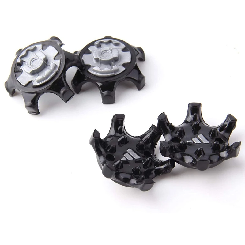 30Pcs Outdoor Golf Shoe Spikes Screw Training Parts Soft Rubber For Golf Sports Shoes (Grey/Black)