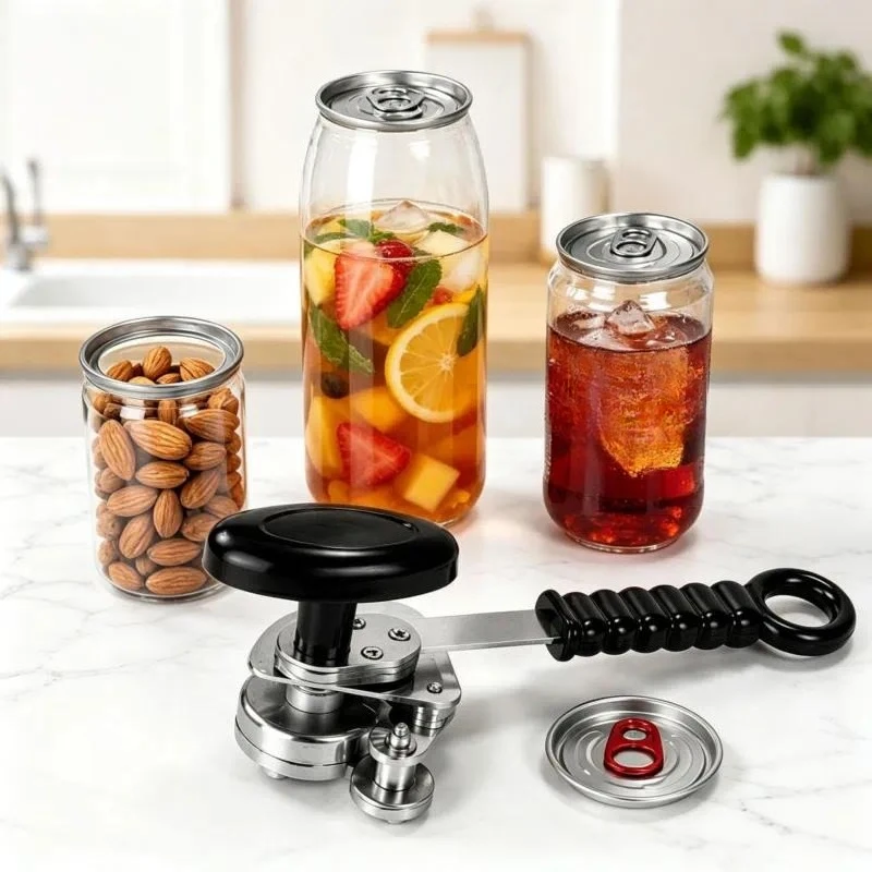 Stainless Steel Manual Can Sealer Household Milk Tea Canning Tool Portable Tin Lid Sealing Device Hot Sale in Russia